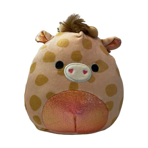 Squishmallows 5" Giraffe Plush Toy With Glitter Belly Brown Mane & Horns - Picture 1 of 3
